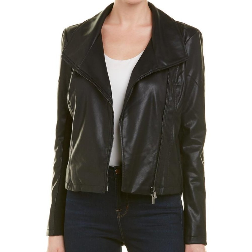 Bagatelle Genuine Leather Envelope Leather Jacket